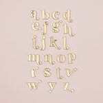 Gold Monogram Pins